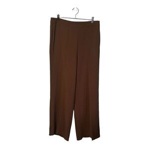 DKNY flowy wide leg brown size 12 dress pants